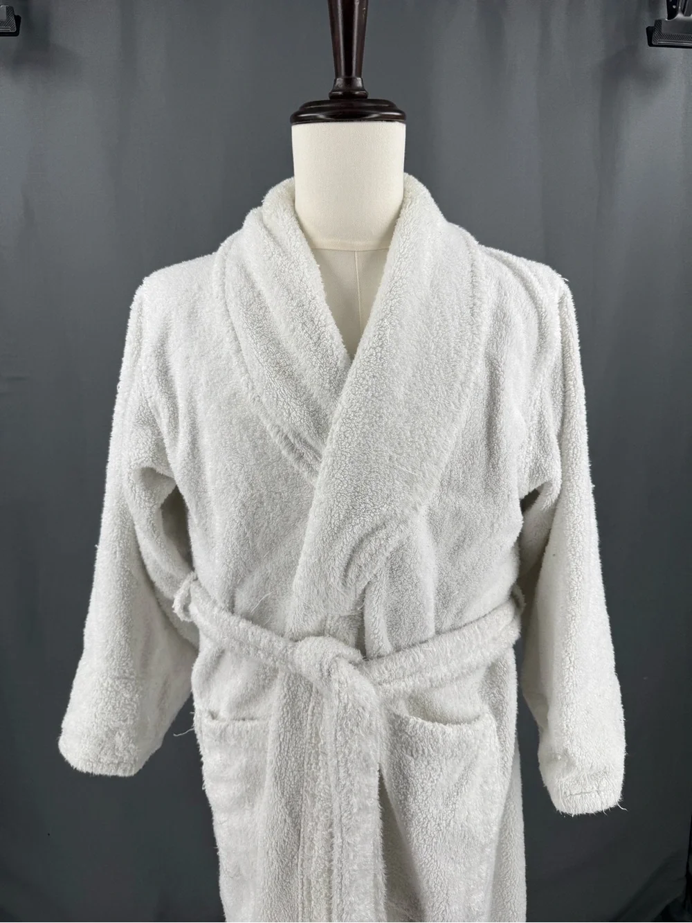 White Turkish cotton Bathrobe with Belt